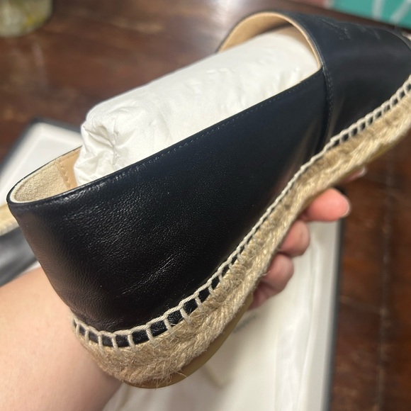 All Black Chanel Lambskin Espadrilles - Picture 9 of 16